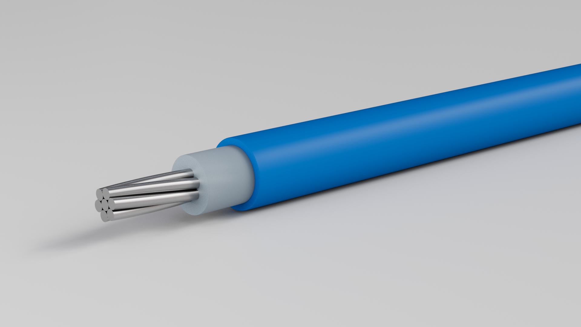 Single Core Cables 0.6 / 1 (1.2) 70º KV With Stranded Circular Aluminum